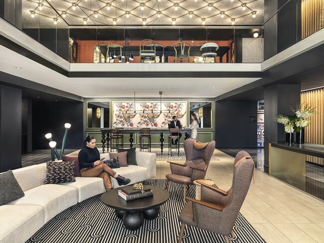 Overall Lobby with people - Marlowe
