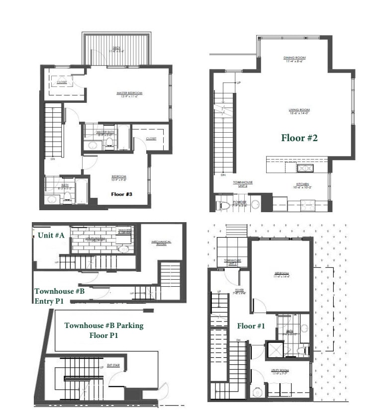 Floor Plan - 3 Bed 3.5 Bath - 2033 sqft
