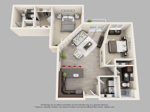 Floor Plan - Olive (2C)