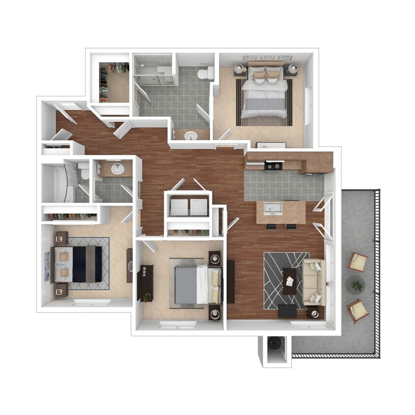 Floor Plan - 3X2 C