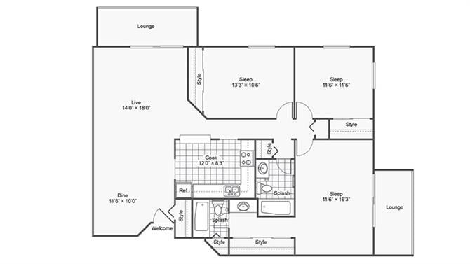 Floor Plan - The Marshall