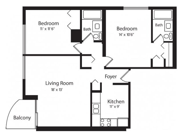 TWO BED - D - 2B