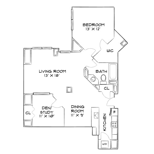 Floor Plan - Design 1R