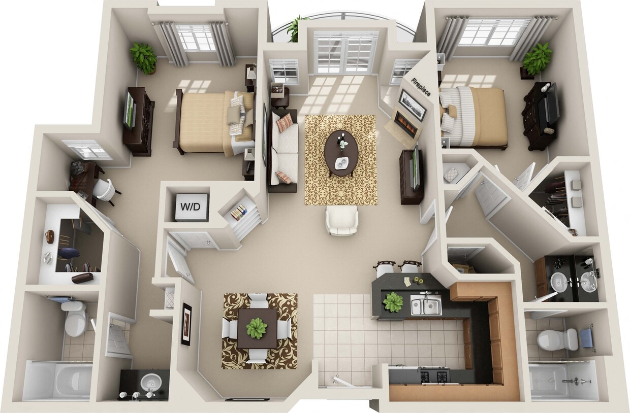 Floor Plan - Two Bedroom F