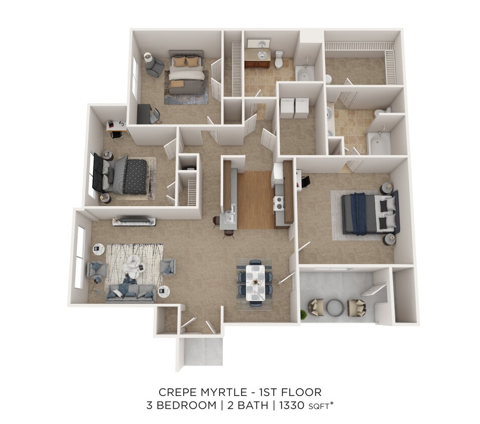 Floor Plan - Three Bedroom