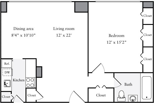 Floor Plan - A1-960sq-Tier20