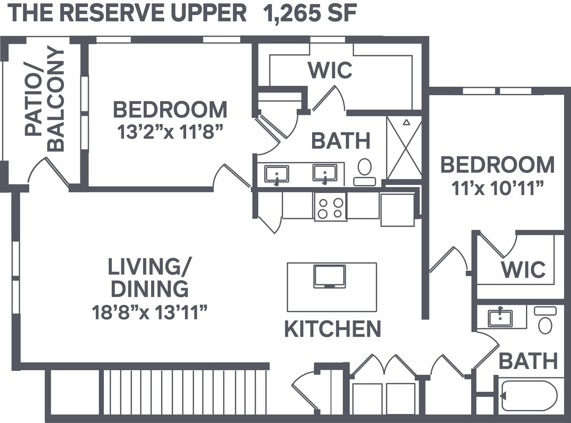 Floor Plan - The Reserve Upper - Attached Garage