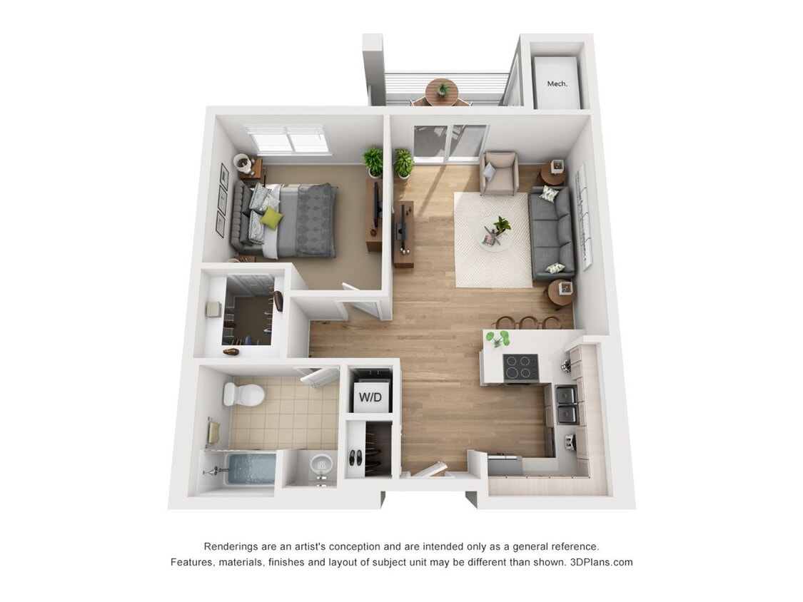 Floor Plan - 1x1F-777-p2