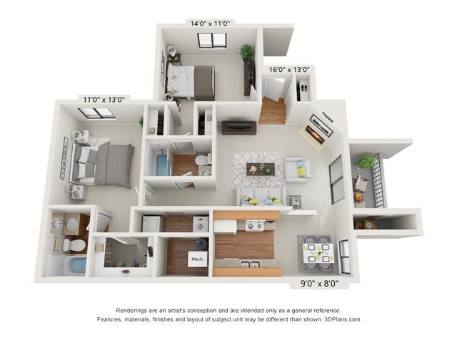 Floor Plan - THE WINTHROP Double Master Lower