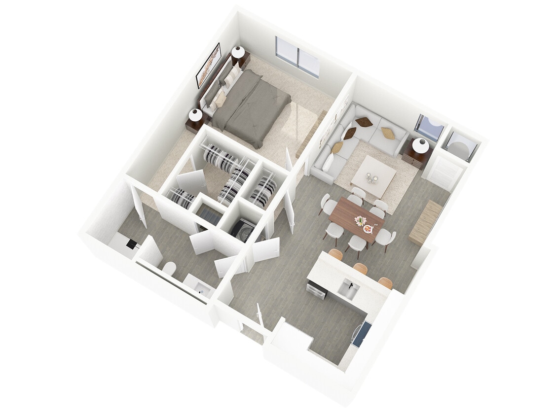 Floor Plan - 1 Bedroom Deluxe