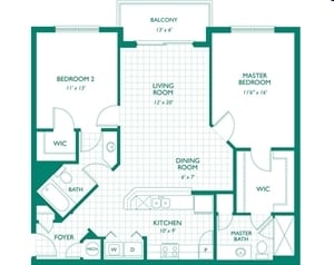 2BR/2BA - Mandarin