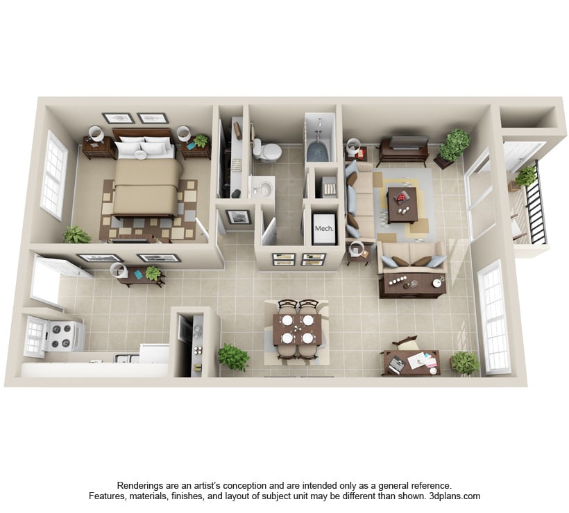 The Galley - 1Bedroom / 1Bath - The Galley