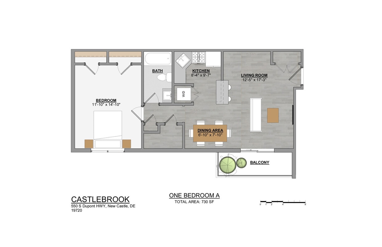 Floor Plan - 1 Bed | 1 Bath