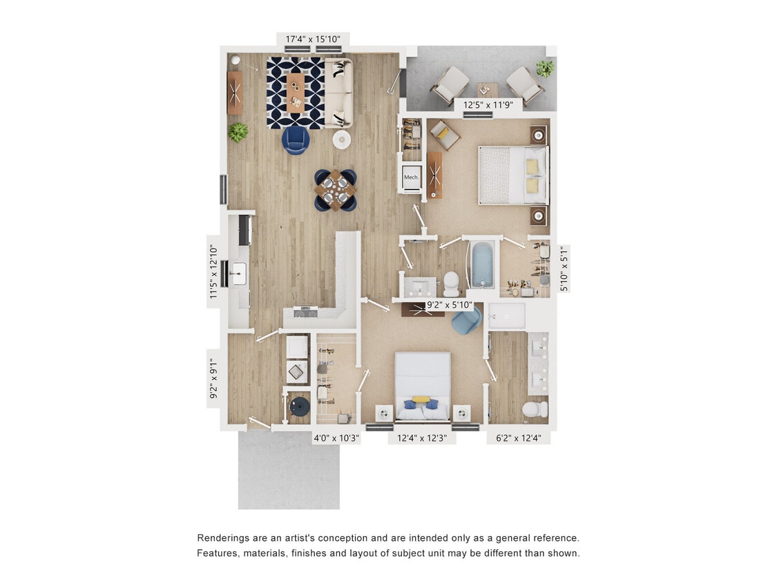 Floor Plan - Cottage B1