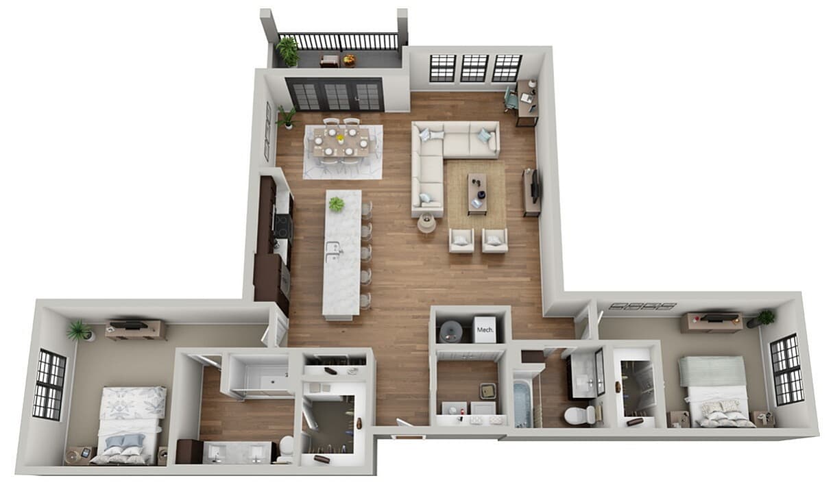 Floor Plan 2I | Arrabelle Apartments | Apartments in Cedarburg, WI - 2I