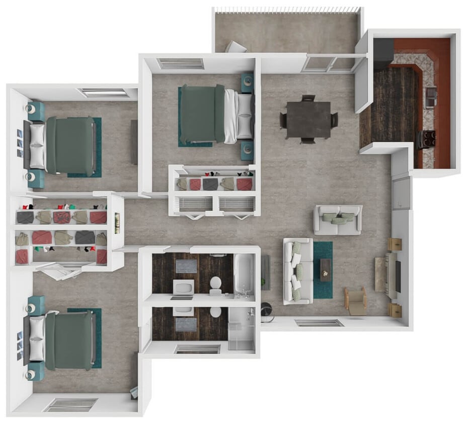 Floor Plan - Standard- 3Bed 2Bath