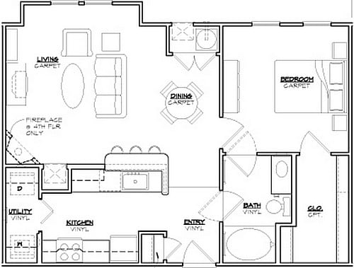 Jefferson at Dedham Station - Jefferson - 1 Beds - 1 Baths - 782 Sq. ft. - Jefferson