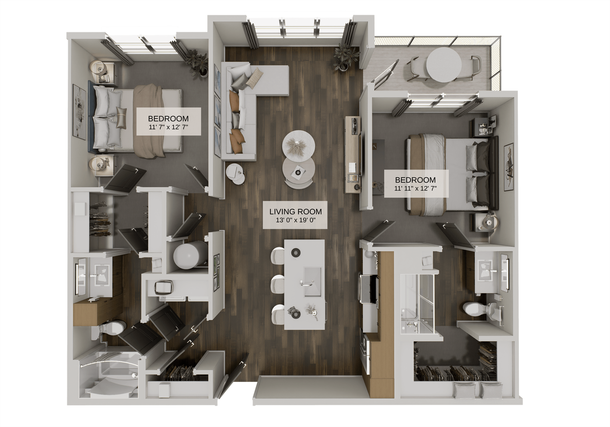 Floor Plan - The Crossroads Plus (B1B)