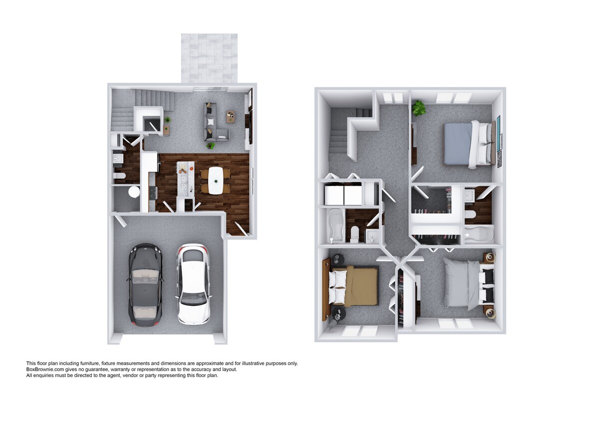 Floor Plan - Townhome 3 Bedroom 2.5 Bathroom