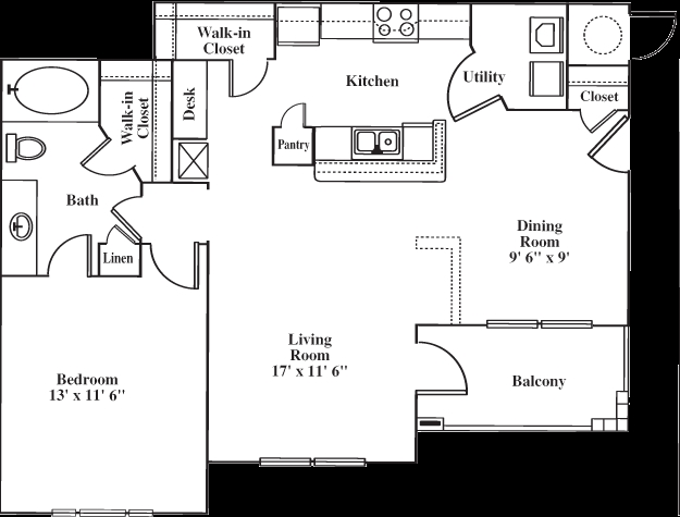 Bizet - Chopin - 1 bed 1 bath