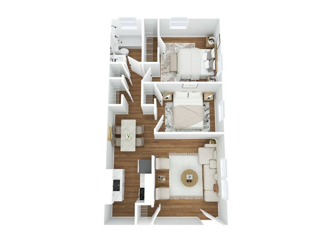 Floor Plan - 2BR - 1BTH