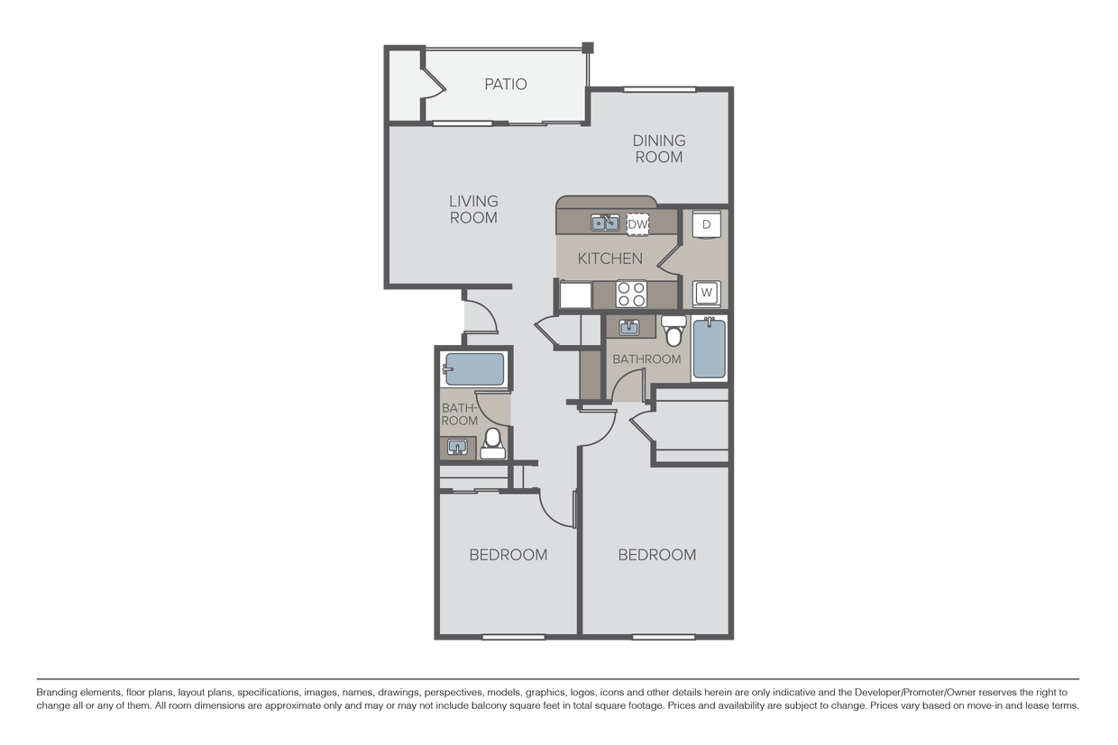 2 Bed 2 Bath - B3 - 2 Bed 2 Bath - B3