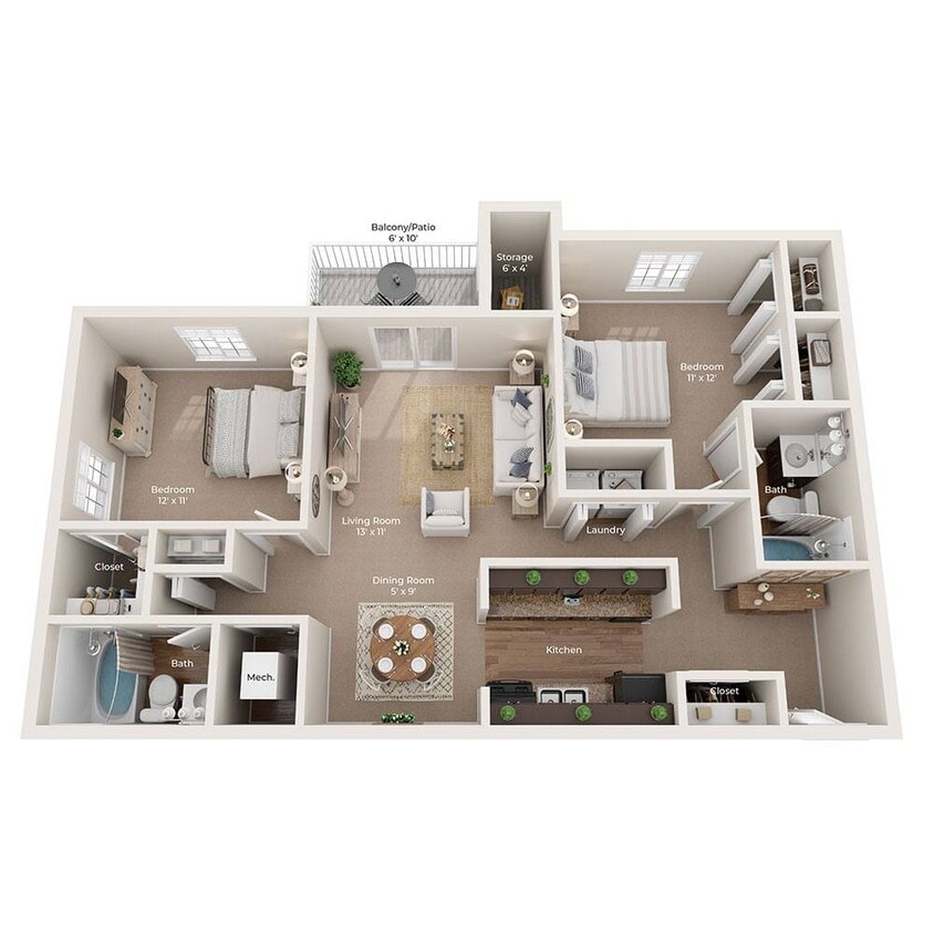 Floor Plan - C3c - Oak