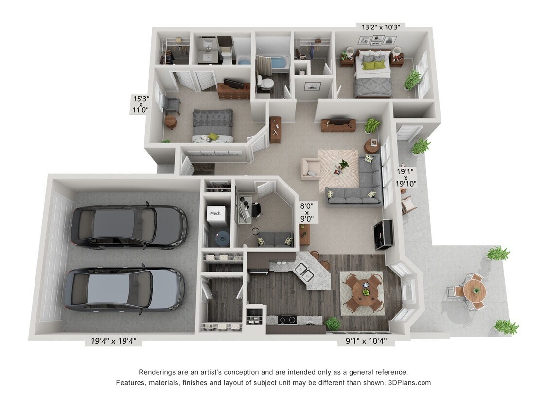 Floor Plan - Blake Townhome