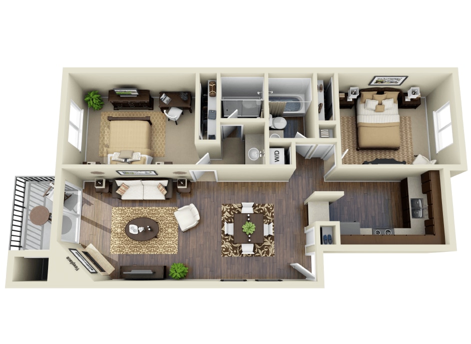 Floor Plan - B3 & B4 Renovated