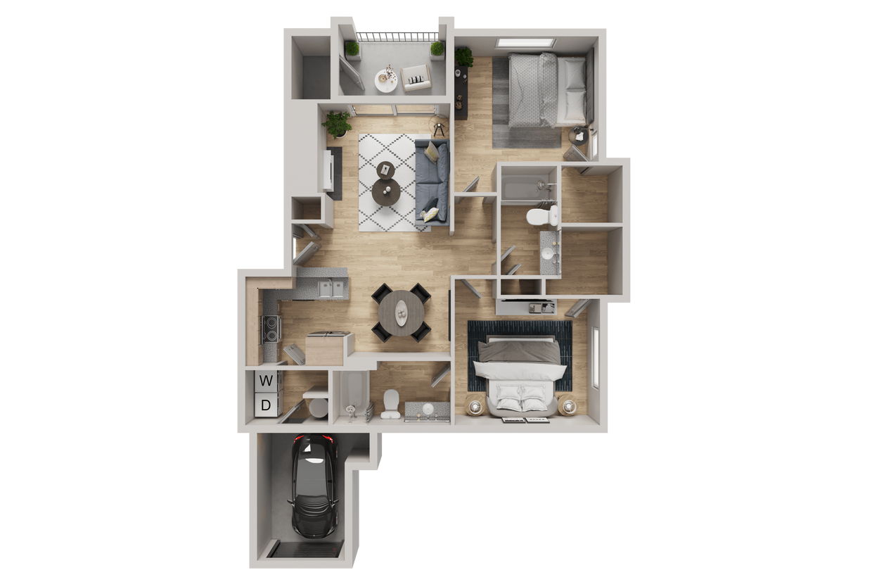 Floor Plan - Taj Garage - Renovated