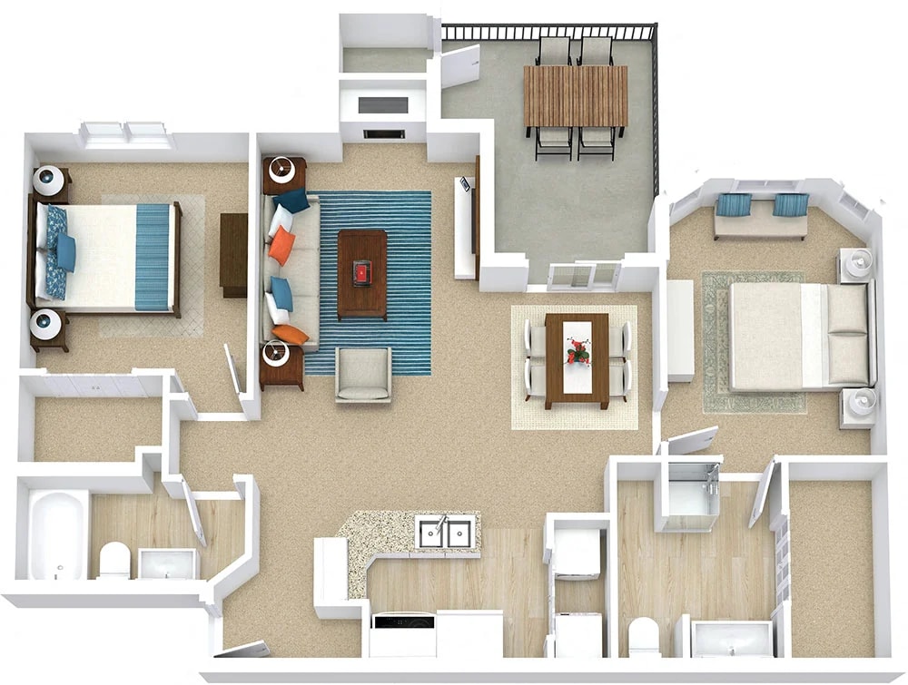 Floor Plan - The 1055