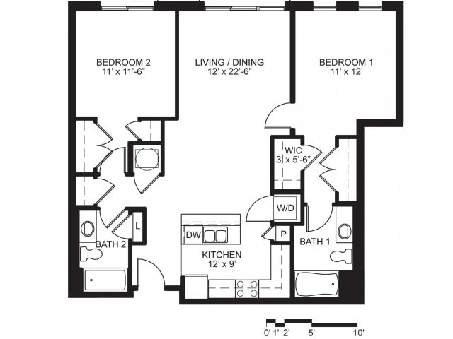 2 Bedroom, 2 Bath (C3a, C3a-Ansi A, C3b, C3c) - Point