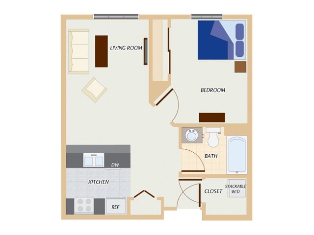 Harper - 1 Bed, 1 Bath