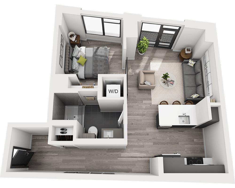 Floor Plan - One Bedroom A1Z