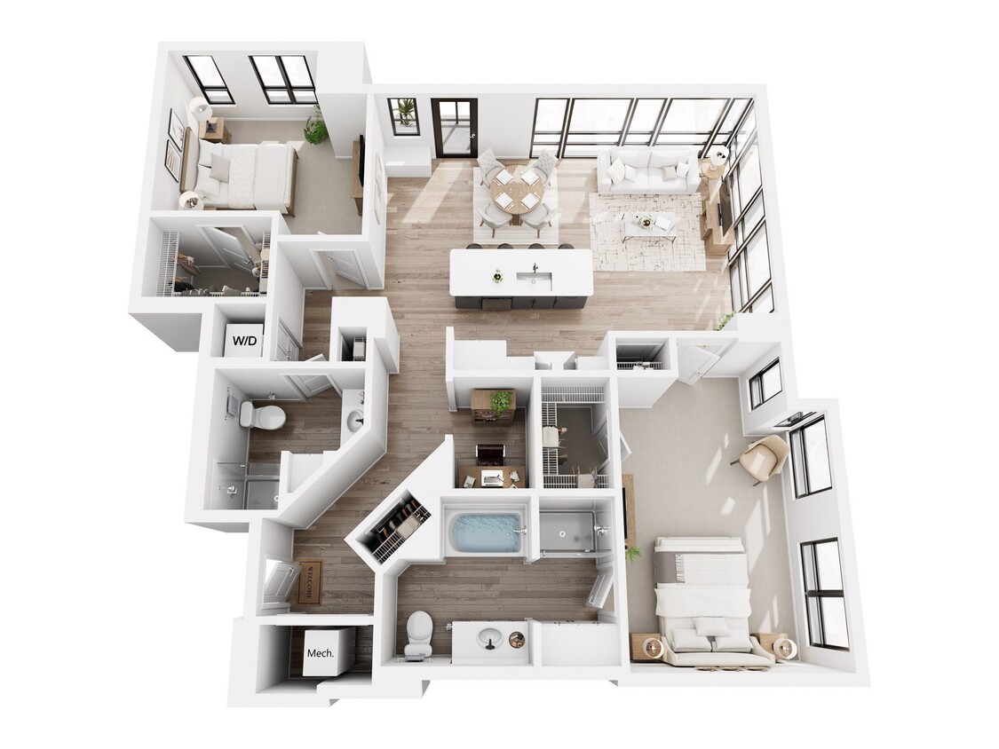Floor Plan - 2 Bedroom F
