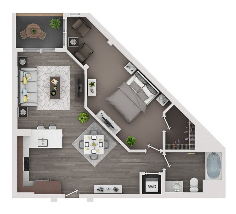 Floor Plan - 1/1 Large
