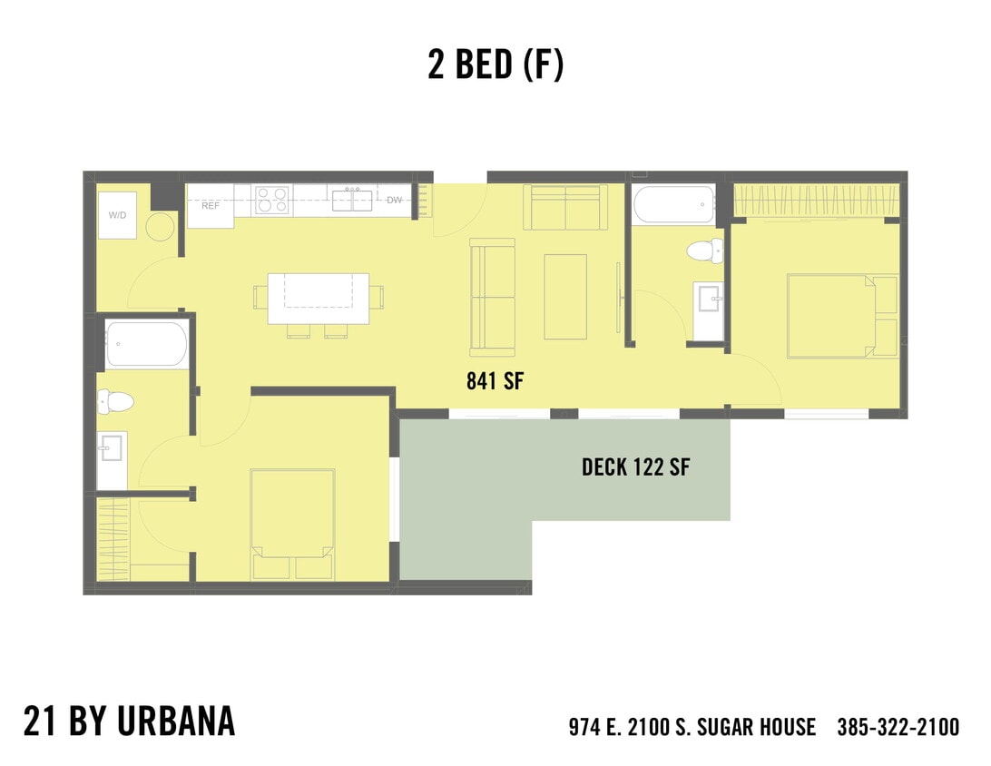 Floor Plan - 2 BED (2F)