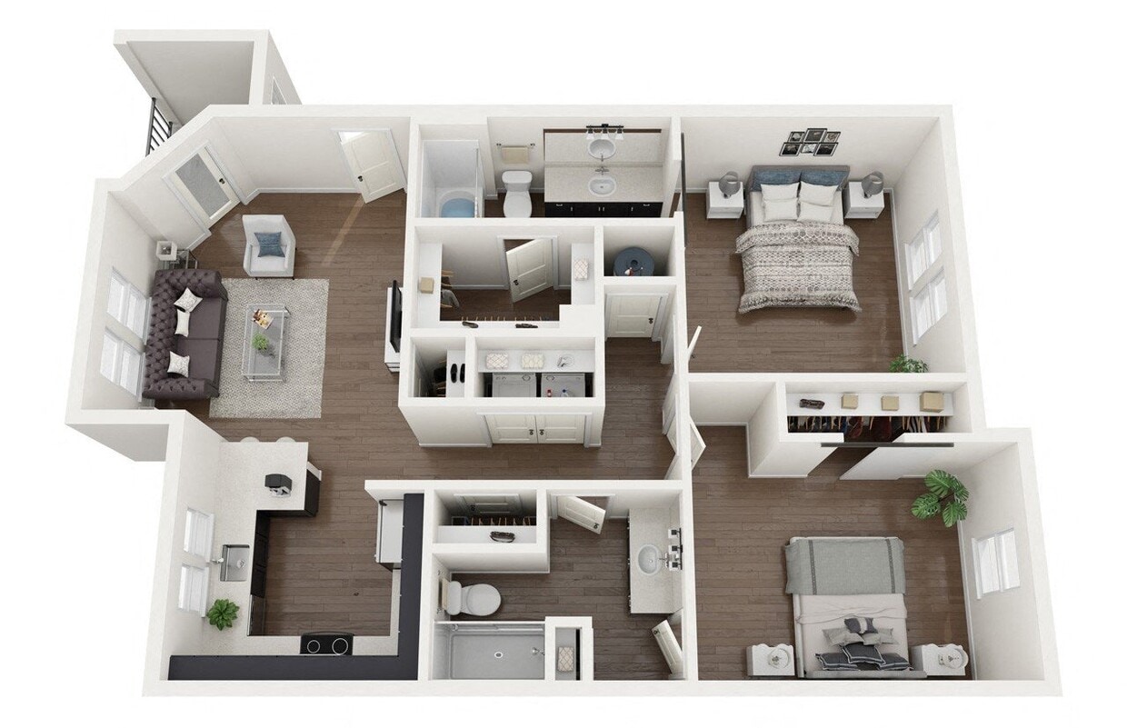 Floor Plan - 2D-N BALCONY