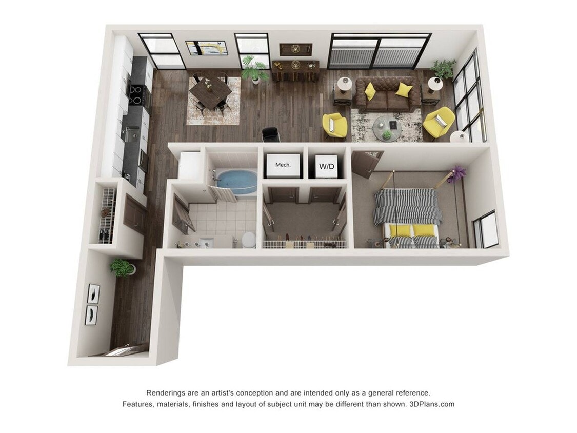 1 Bedroom - 1 Bathroom - Emory (1 Bedroom & 1 Bathroom)