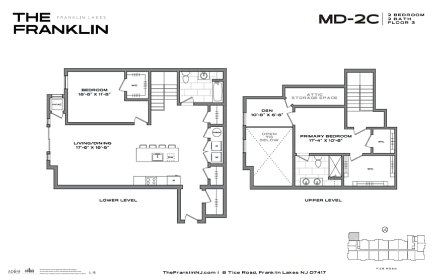 Floor Plan - 2 Bedrooms, 2 Bathrooms