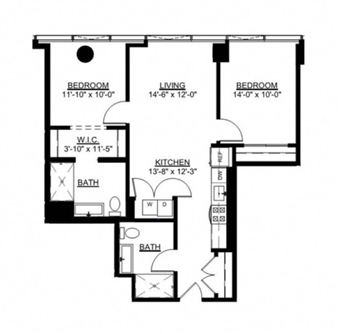 Floor Plan - Two Bedroom B
