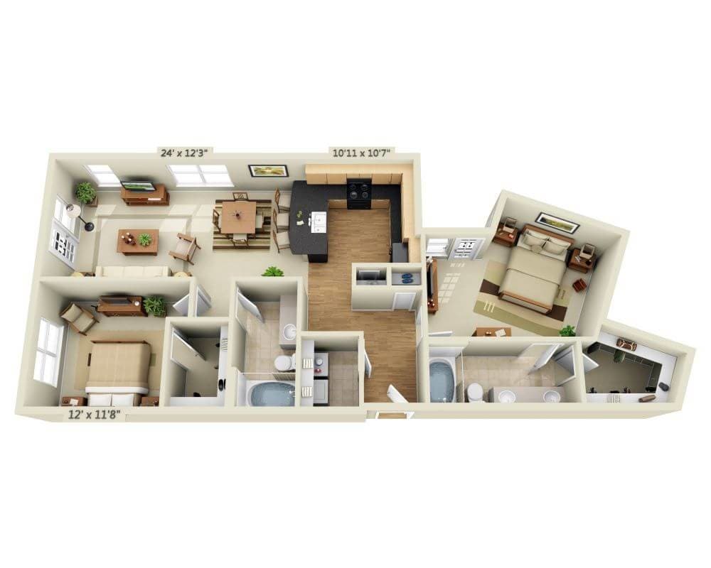 Floor Plan - Lakeside - Venice