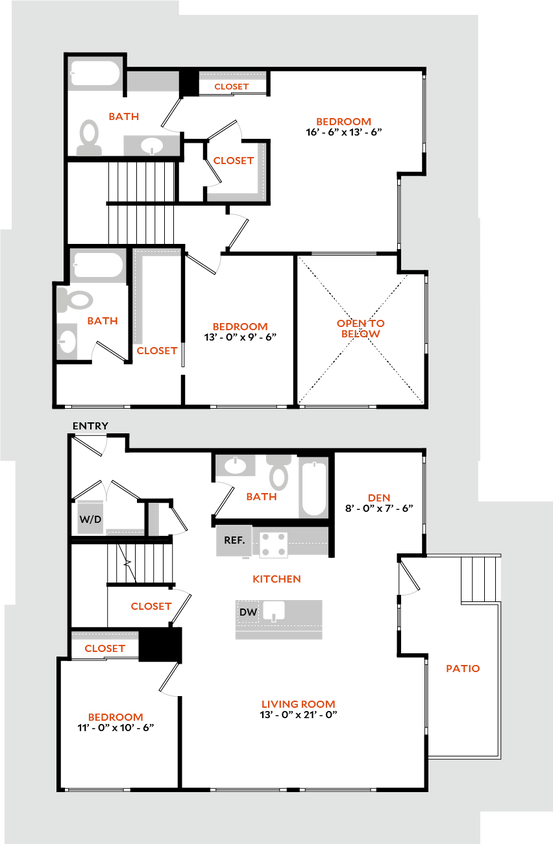 Floor Plan - South 3C