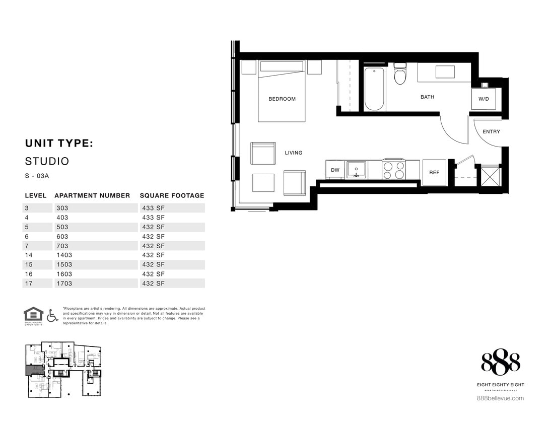 Floor Plan - Studio 03A