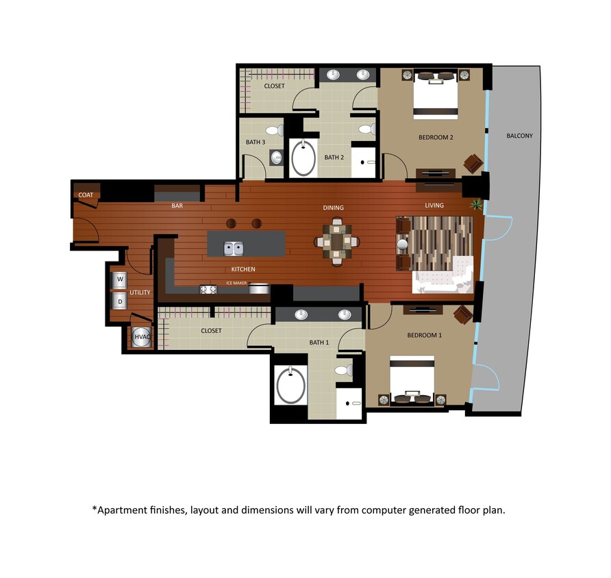 Floor Plan - B7 - Renovated