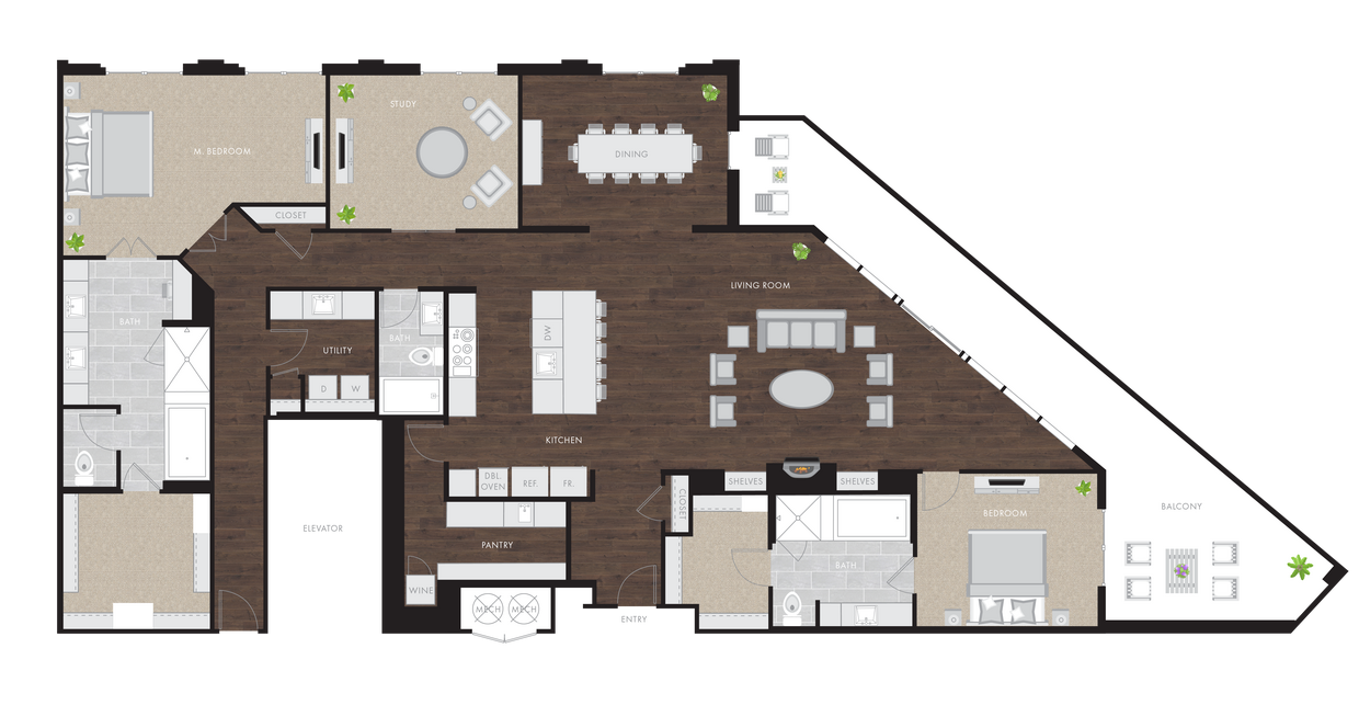 Floor Plan - Penthouse 3.1