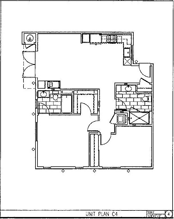 Floor Plan - Unit C4 2BR