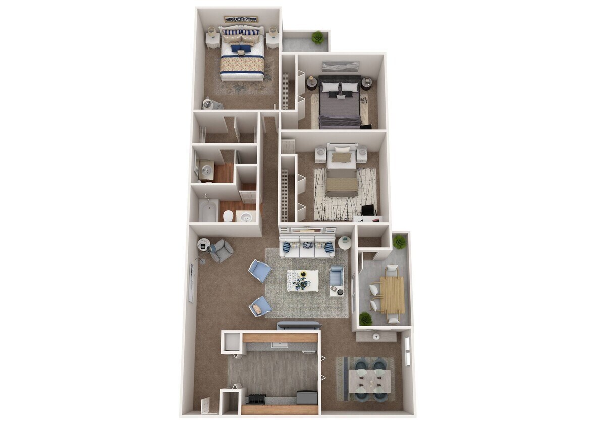 VillageEast_3BR2BA - VE 3 Br 2 Ba