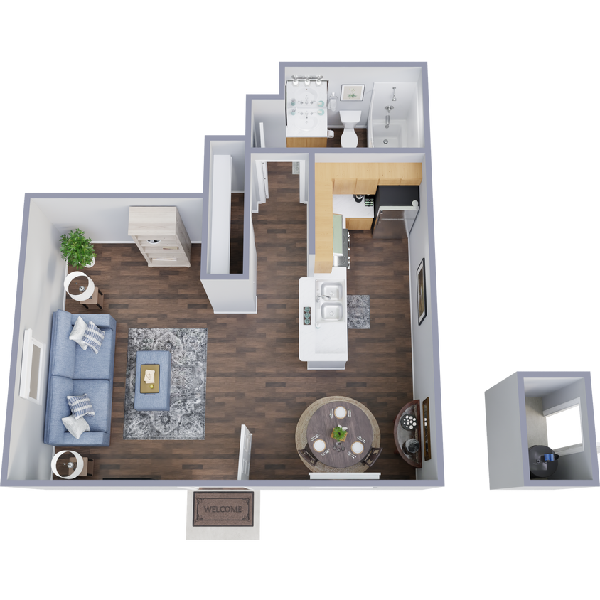 Floor Plan - Studio Casitas