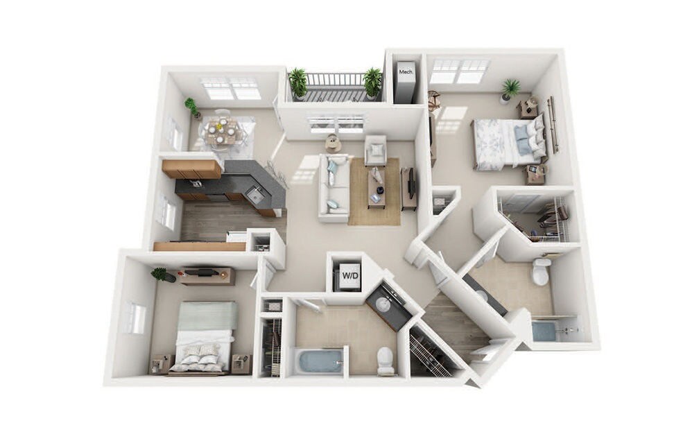 Floor Plan - C3 Two Bedroom